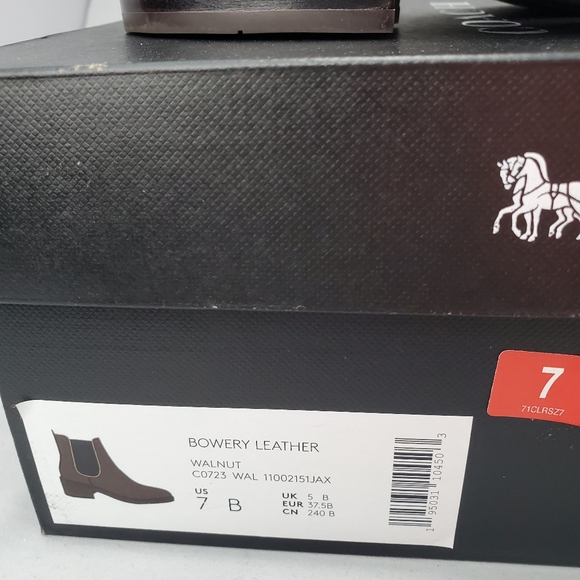 Coach Bowery Beaded Chain Chelsea Boot Size 7B - Picture 4 of 16